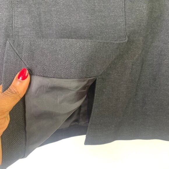 MEXX men coat in dark grey mid length long sleeve front zipper size 44 - Picture 9 of 16